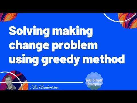 [Algo 20] Solving making change problem using greedy method