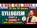 Day 10 Syllogism Part 01 SSC CGL MTS 2024 51 Din 51 Marathon By Vikramjeet Sir Ssc