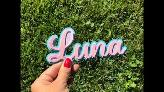 How to Make a Name in Layers in Silhouette Studio