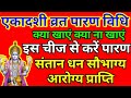 एकादशी व्रत पारण विधि पारण में क्या खा