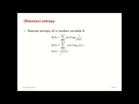 Introduction to Information Theory: Entropy - Part 3 - Shannon Entropy