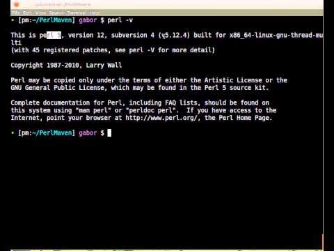 Beginner Perl Maven tutorial: 1.9 - Perl on the command line