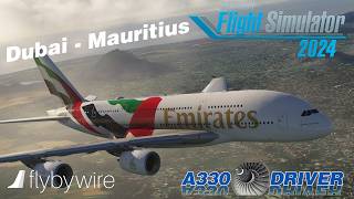 Awesome FBW Airbus A380 Real Ops | Emirates - Dubai - Mauritius | Real Airbus Pilot