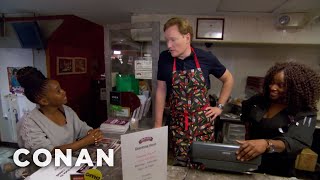 Conan Works At Sylvia’s Restaurant | CONAN on TBS