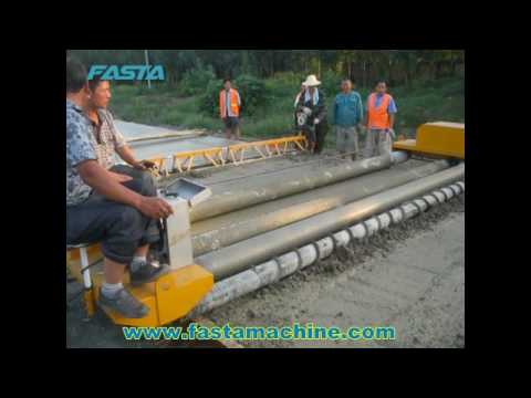Fasta triple tube concrete roller paver for concrete road construction