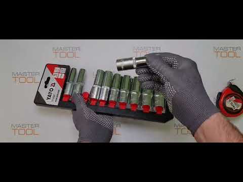 Набор торцевых головок YATO 1/2", М10-24, 76 мм, 10 предметов (YT-38861)