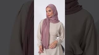 طرحة مخيطة جاهزة - وردي غامق