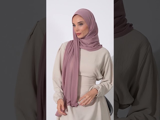 طرحة مخيطة جاهزة - وردي غامق