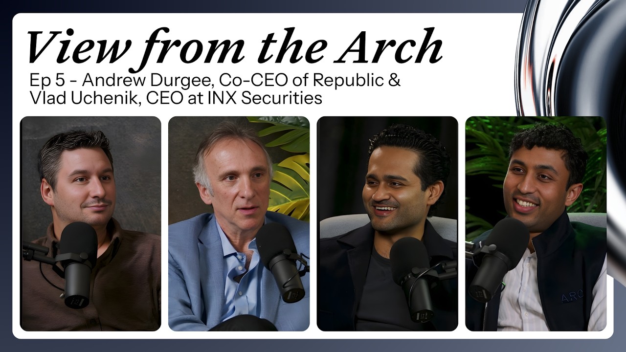 Andrew Durgee (Co-CEO, Republic) and Vlad Uchenik (CEO, INX Securities)