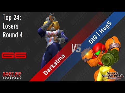 Genesis 6 - Darkatma (Sheik) vs. DIG | HugS (Samus) - SSBM - Top 24 - LR4