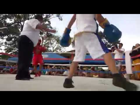 En la esquina azul Steven Noguera con entrenador Fidel el Mortero Noguera Tipitapa (Managua Nicaragu
