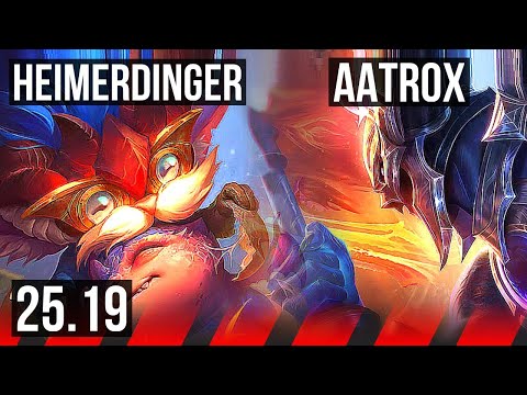 HEIMERDINGER vs AATROX (TOP) | 600+ games | KR Diamond | 25.19
