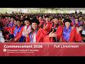 Claremont Graduate University S 99th Annual Commencement Full Livestream