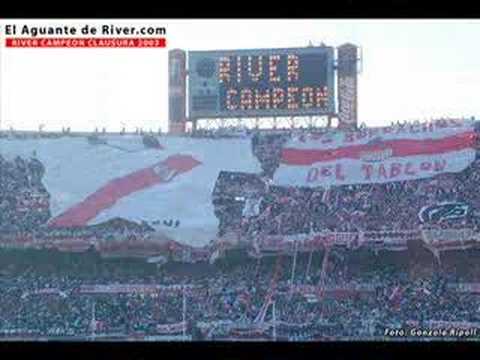 "RIVER la ilusion que me condena" Barra: Los Borrachos del Tablón &bull; Club: River Plate