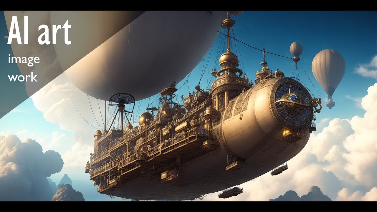 Steampunk Airship Race  【I asked AI to create images】