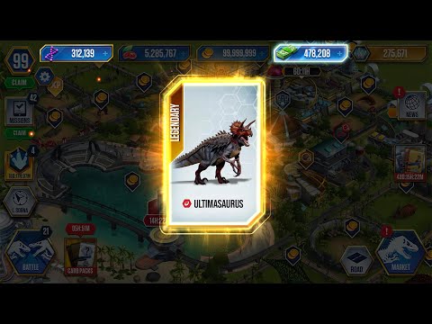 FINALLY ULTIMASAURUS IN PARK in JURASSIC WORLD THE GAME SOON!