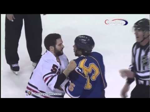 Brandon Bollig vs Ryan Reaves March 6th 2012