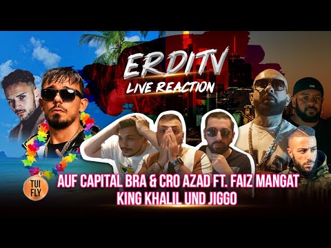 ErdiTv  Live Reaction Capital Bra x Cro, Azad ft. Faiz Mangat, King Khalil, Jiggo