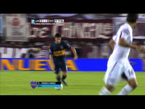 Gol de Carrizo.Lanús 1 Boca 1.Fecha 10.Torneo Primera División 2015.FPT