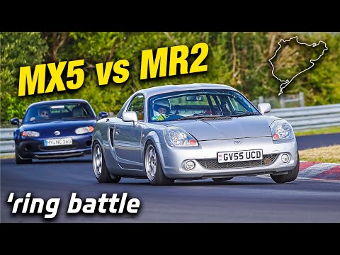 Mazda MX5 vs Toyota MR2 Nürburgring Nordschleife Battle