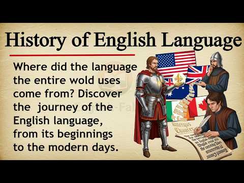 History of English Language || 📜🗣️ Learn English Through Story Level 2 || Graded Reader 🎧