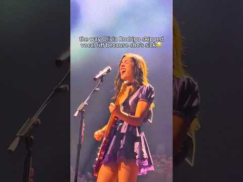 goodbye Olivia Rodrigo's iconic vocal riff on stage