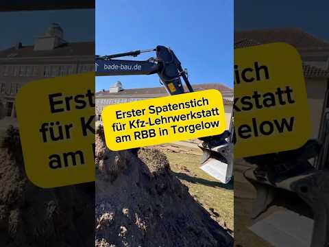 Erster Spatenstich für Kfz-Lehrwerkstatt am RBB in Torgelow