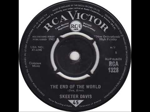 UK New Entry 1963 (59) Skeeter Davis - The End Of The World