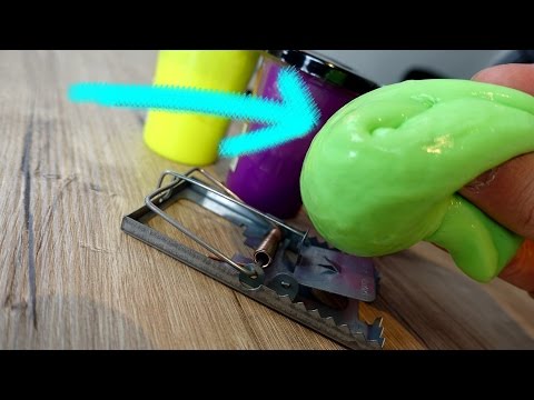 Experiment - mousetrap vs farting SLIME xD!