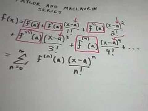 Taylor and Maclaurin Series - Example 1