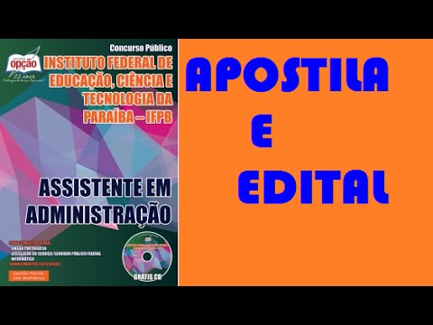 Apostila Assistente em Administração Concurso IFPB 2015