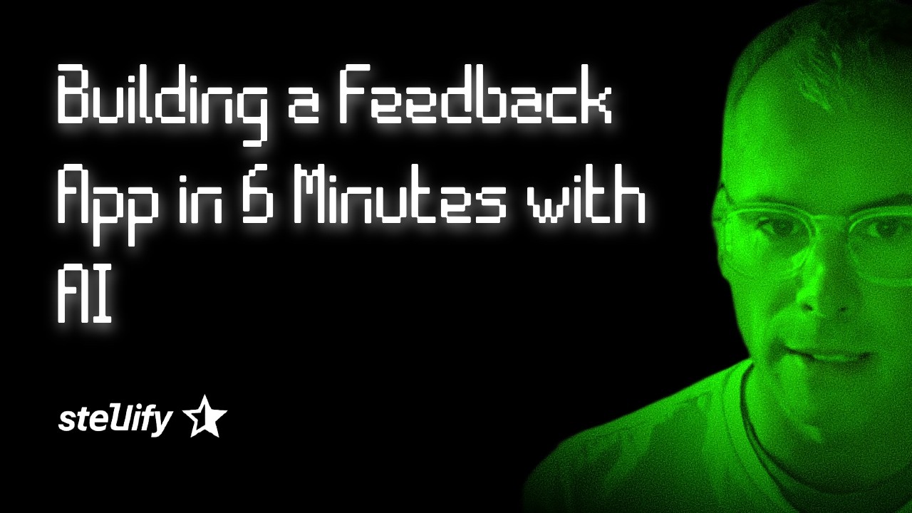 Building a Feedback App in 6 Minutes with AI
