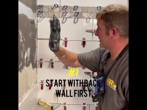 Tile shower wall pro tips