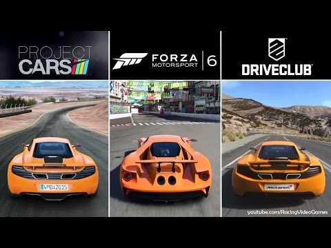 Forza 6 vs. DriveClub vs. Project CARS | Graphics, Rain & Weather Gameplay Comparison (PS4 & Xbox)
