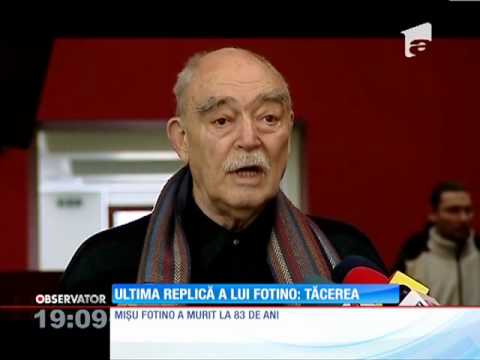 UPDATE / Marele actor Mişu Fotino, condus pe cel din urmă drum