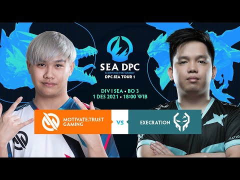 MOTIVATE TRUST GAMING VS EXECRATION - DIV I SEA 21/22 - Group Stage - Bo 3