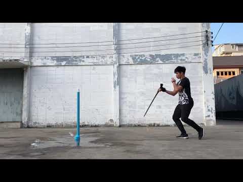 Chinese Jian sword in real use