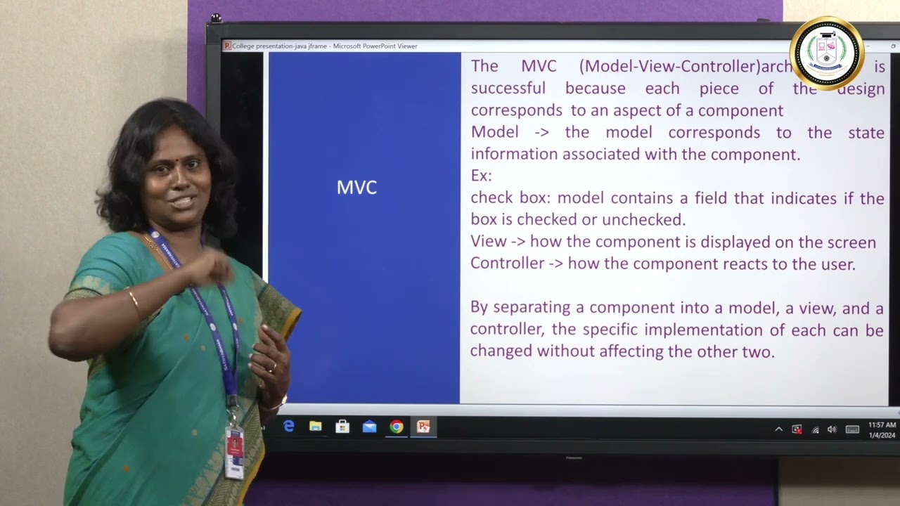 Swings In Java - Dr M Maheswari