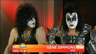 Kiss - Gene & Paul interview on The Today Show Australia, March 8 2013