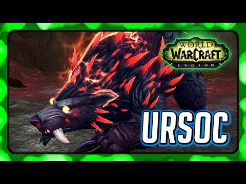 WOW ► Ursoc in the Emerald Nightmare Raid [Demon Hunter Tank]