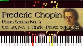 Frederic Chopin - Piano Sonata No. 3 (Op. 58, No. 4, Finale: Presto non tanto) | Piano Tutorial