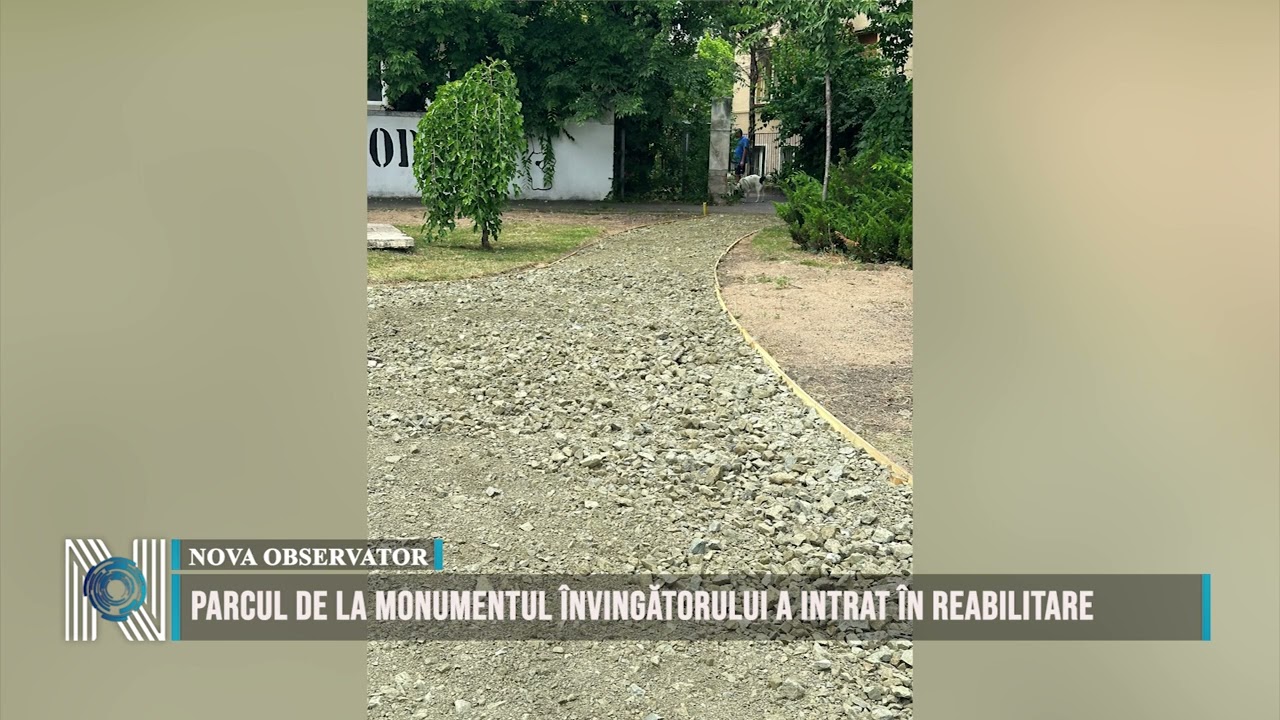 Parcul de la Monumentul Învingătorului a intrat în reabilitare