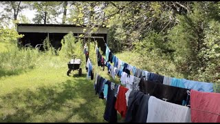 Free Line Drying Clothes (no pins)