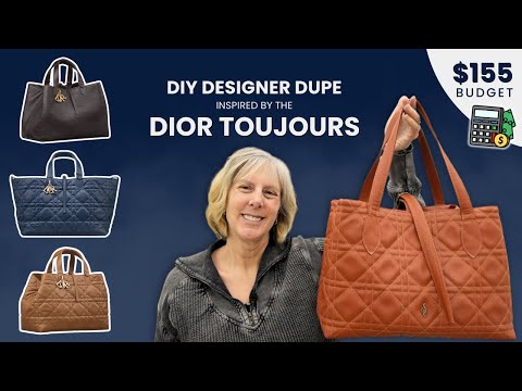 How to Make a Dior Toujours Inspired Bag 🧵 Designer Dupe Sewing Tutorial