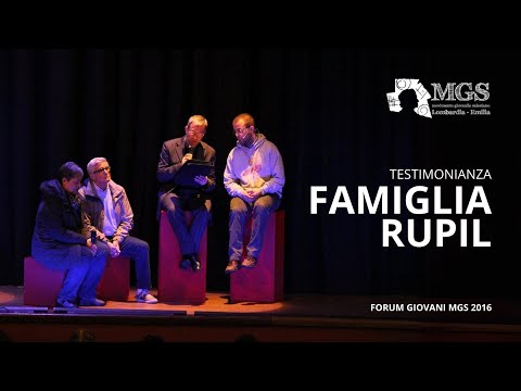 Forum Giovani 2016 - Testimonianza Famiglia Rupil