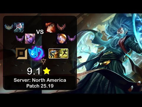 Zilean APC + Soraka vs Miss Fortune + Blitzcrank - NA Challenger - Patch 25.19