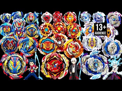 ULTIMATE TRIPLE EVOLUTION BATTLE: ALL VALKYRIES vs ALL SPRIGGANS vs ALL LONGINUS - Beyblade Burst BU