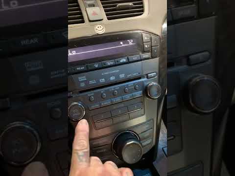 How to bypass radio code on a 2007 Acura MDX
