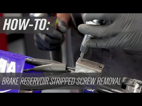 How To Remove a Stripped Screw From a Motorcycle Master Cylinder