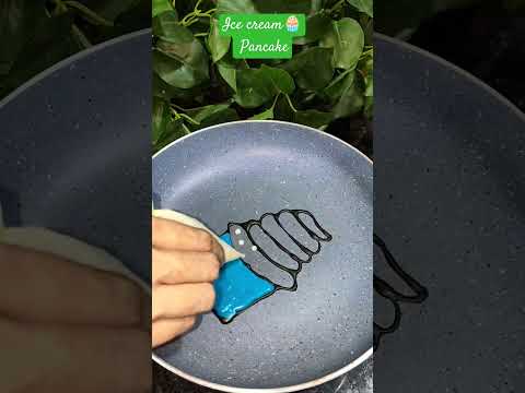 Ice cream Pancake Art🧁#shorts #pancake #pancakeart #icecream #art #viral